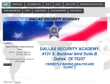 Tablet Screenshot of dallassecurityacademy.net